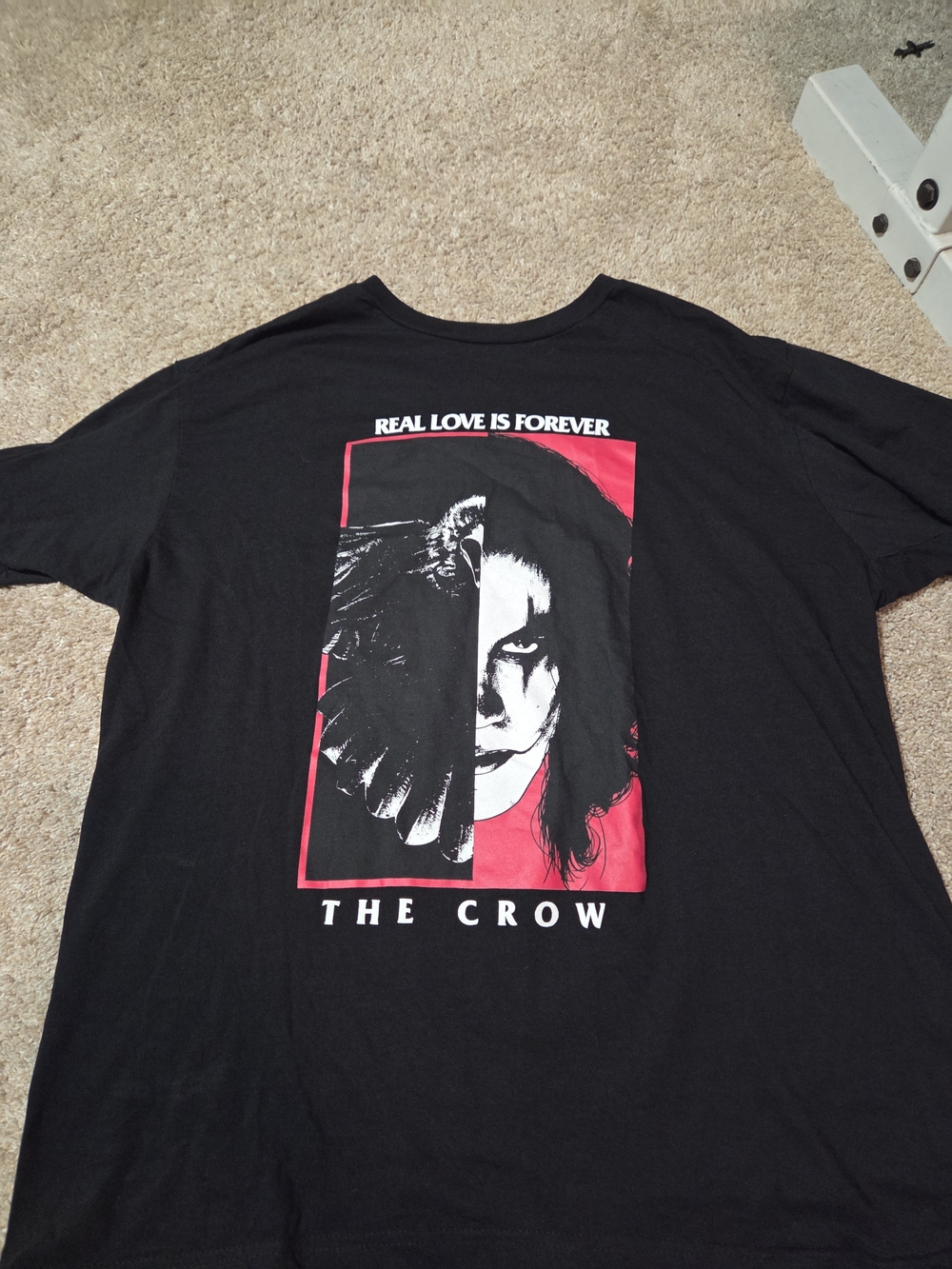 The Crow Graphic Tee - Black with Red Accent